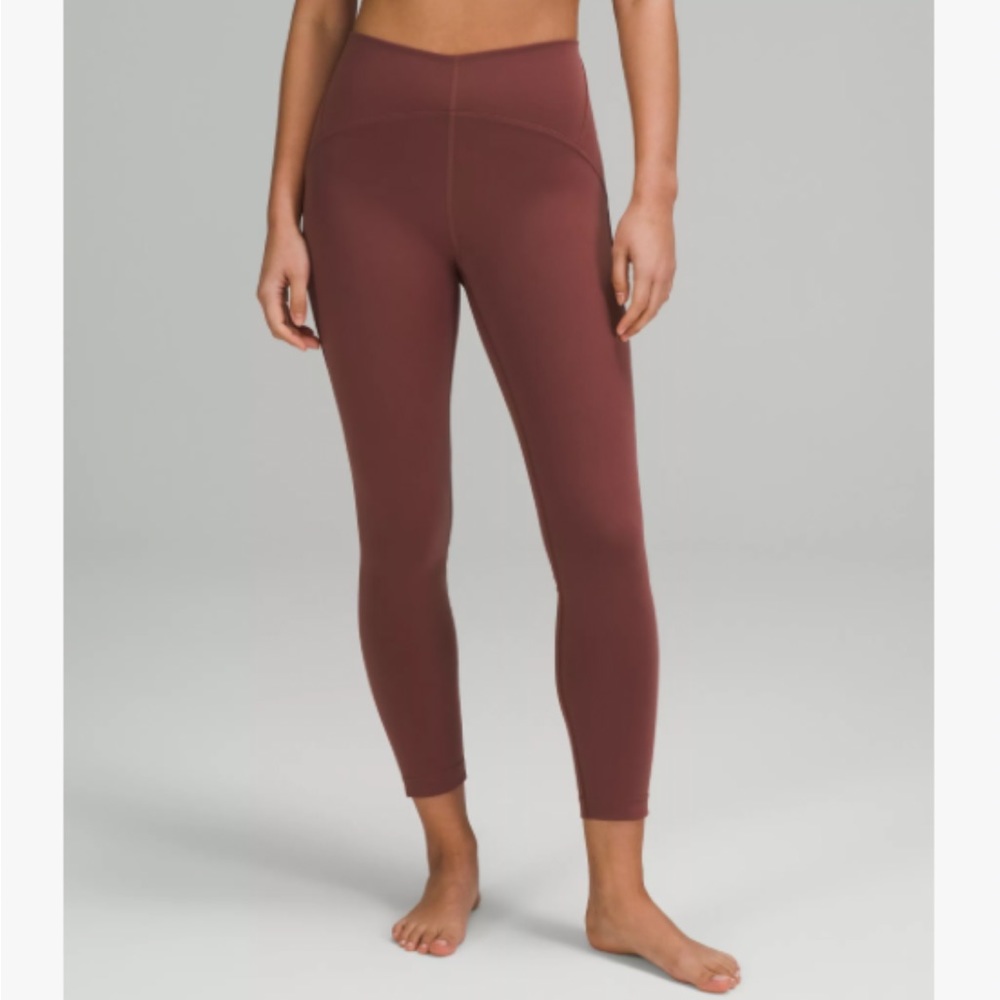 Lululemon Instill High Rise Leggings Size 10 Smoky Red